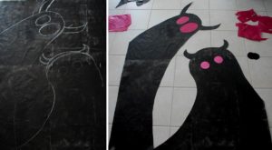 monstres d'halloween fabriqué sur papier