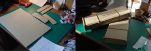 Réalisation du coffret en carton